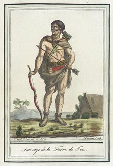 Costumes de Différents Pays, 'Sauvage de la Terre de Feu', c1797. Creators: Jacques Grasset de Saint-Sauveur, LF Labrousse.