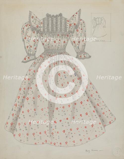 Doll Dress, c. 1936. Creator: Mary E Humes.