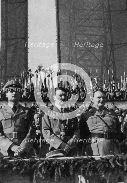 Nazi leaders at Tempelhof Airport, Berlin, Germany, 1 May 1934. Artist: Unknown