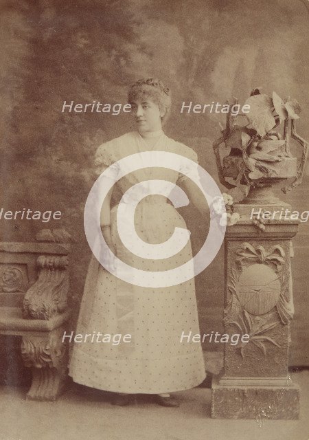 Portrait of the opera singer Nina Alexandrovna Friede (1859-1942) as Olga in opera Eugene Onegin by 