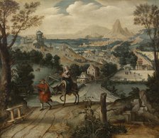 The Flight into Egypt, 1541-1550. Creator: Lucas Gassel.