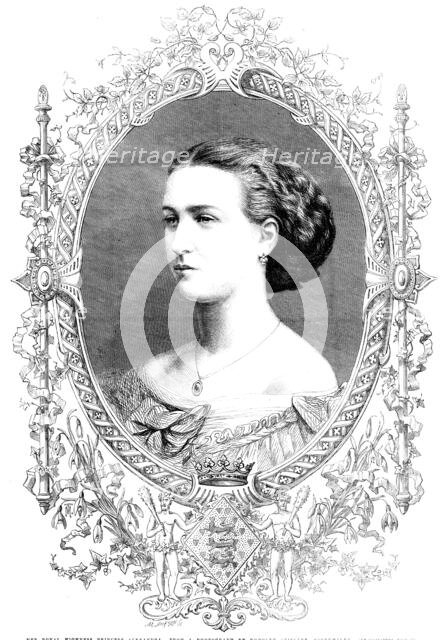 Her Royal Highness Princess Alexandra - from a photograph by Rudolph Stiegler…, 1862. Creator: Unknown.
