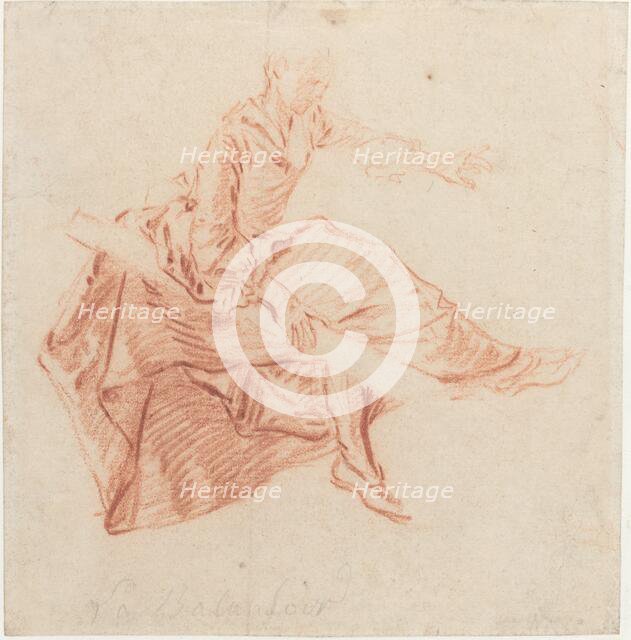 Lady Seated on a See-Saw. Creator: Nicolas Lancret.