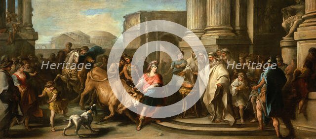 Theseus Taming the Bull of Marathon, c1730 (?). Creator: Carle van Loo.