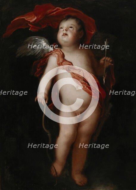 Cupid with his bow, 1648-1659. Creator: Frans Wouters.