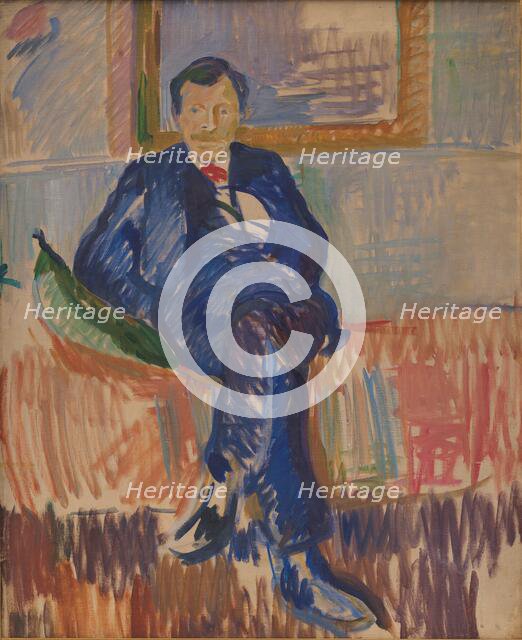 Portrait of the Painter Karl Schou, 1909-1913. Creator: Karl Isakson.