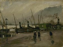 De Ruijterkade in Amsterdam, 1885. Creator: Gogh, Vincent, van (1853-1890).