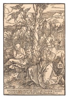 Saint Francis Receiving the Stigmata, c. 1505. Creator: Dürer, Albrecht (1471-1528).