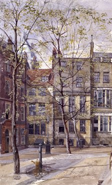 Inner Temple, London, 1880. Artist: John Crowther