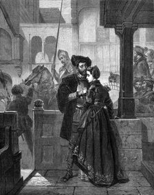 "The Parting", by Wilhelm Koller, 1874. Creator: William Hollidge.