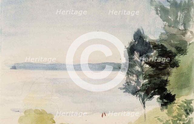 Beach landscape, c1980s. Creator: Albert Edelfelt.