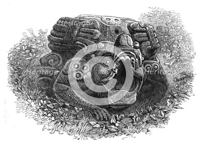 The Ruins of Copan, Central America: altar-stone, 1864. Creator: Unknown.