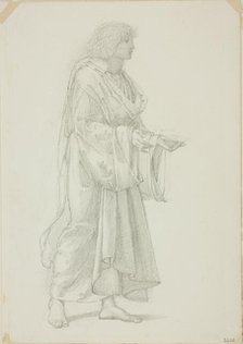 Draped Standing Male Figure, c. 1873-77. Creator: Sir Edward Coley Burne-Jones.