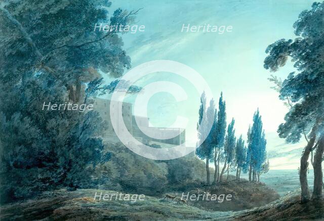 Villa d'Este, Tivoli, 1778. Creator: John Robert Cozens.