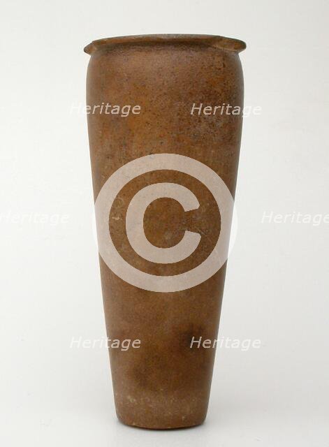 Vessel, Egypt, Old Kingdom (?), Dynasties 3-8 (about 2686-2160 BCE). Creator: Unknown.
