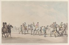 Preparing for the Race, 1804., 1804. Creator: Thomas Rowlandson.
