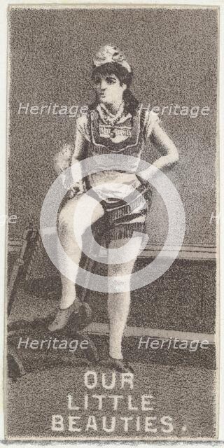 From the Actresses series (N57) promoting Our Little Beauties Cigarettes for Allen & Ginte..., 1890. Creator: Allen & Ginter.