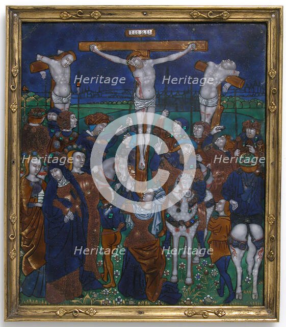 Plaque with the Crucifixion, French, late 15th-early 16th century. Creator: Unknown.