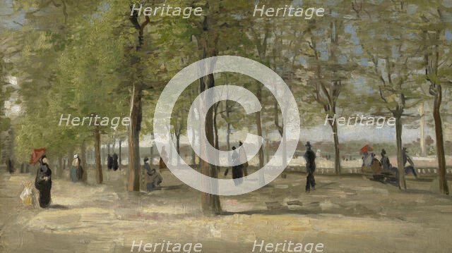 Terrace In The Luxembourg Gardens, 1886. Creator: Vincent van Gogh.