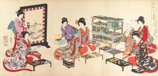 Chiyoda Castle (Album of Women), 1895., 1895. Creator: Chikanobu Yoshu.