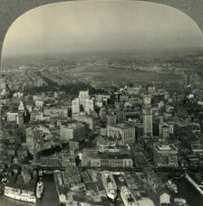 'View over Boston, Mass., from an Airplane', c1930s. Creator: Unknown.