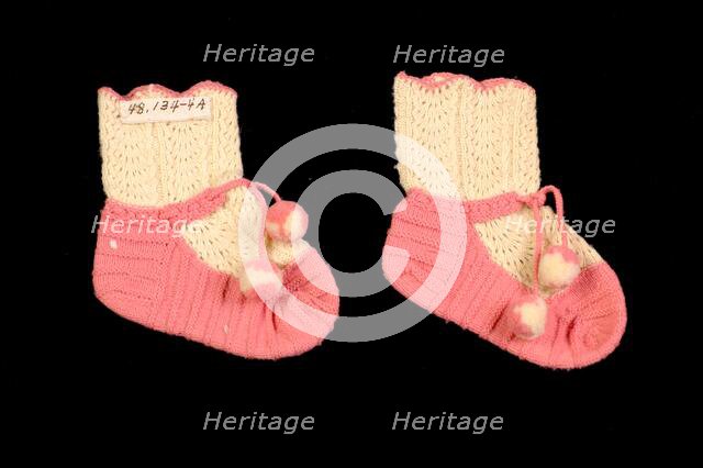 Bootees, American, ca. 1860. Creator: Unknown.