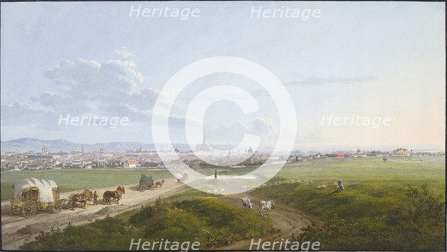 View of Vienna from the Spinner on the Cross, 1817. Artist: Alt, Jakob (1789-1872)