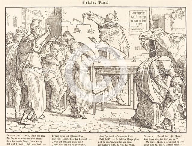 Auch ein Todtentanz III, 1849. Creator: Alfred Rethel.