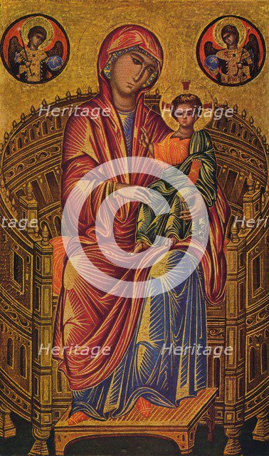 'Enthroned Madonna and Child', c1260-1280. Artist: Unknown Byzantine school.