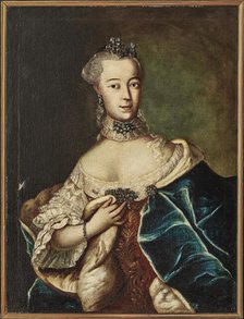 Portrait of a Friederike Caroline von Sachsen-Coburg-Saalfeld, Margravine of..., 18th century. Creator: Anonymous.