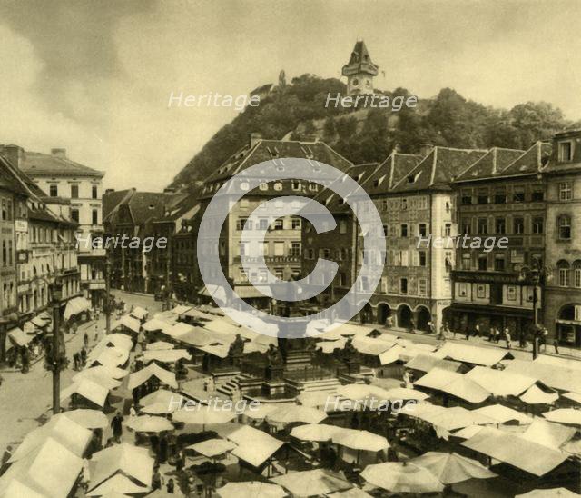 Main Square, Graz, Styria, Austria, c1935.  Creator: Unknown.