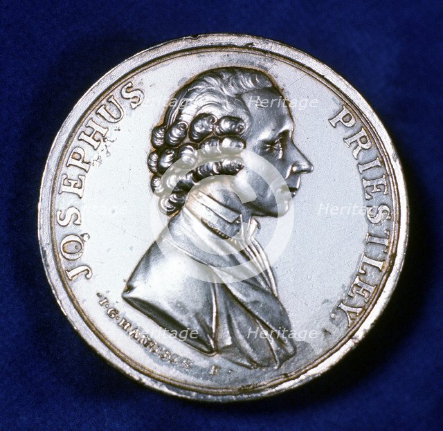 Obverse of commemorative medal for Joseph Priestley (1733-1804), 1803. Artist: Unknown