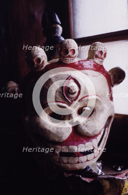 Skull mask, Ladakh, India, 1988. Creator: Amanda Waite.
