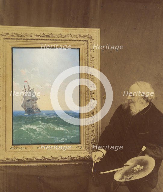 [Ivan Constantinovich Aivasovski], 1893. Creators: Babayeva Studio, Ivan Ayvazovsky.