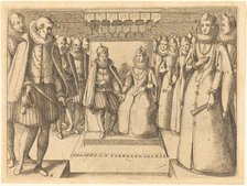 Meeting of Margaret of Austria and Philip III, 1612. Creator: Jacques Callot.