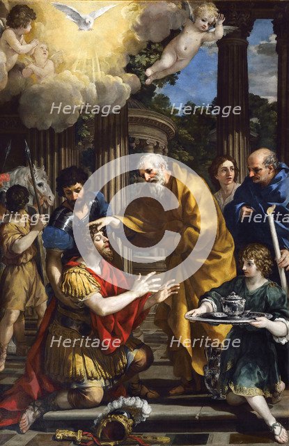 Ananias restoring the sight of Saint Paul.