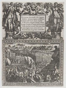 Plate 17: Illustration to Canto XVII, from Torquato Tasso's 'Gerusalemme liberata..., ca. 1590-1630. Creator: Antonio Tempesta.