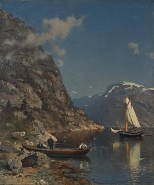 Fiord Landscape, 1877. Creator: Morten Müller.