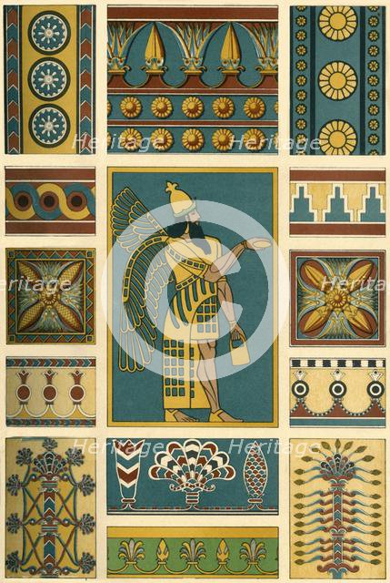 Assyrian decoration, (1898). Creator: Unknown.