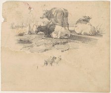 Herd of Cattle, 19th century. Creator: Unknown.