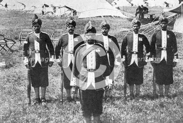 Indian troops at the front, First World War, 1914-1918, (c1920). Artist: Unknown