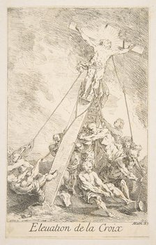 Elevation of the Cross.n.d. Creators: Claude Gillot, Jacques Gabriel Huquier.