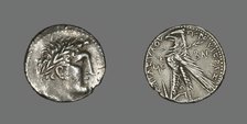Shekel (Coin) Depicting the God Melkarth, 31-30 BC. Creator: Unknown.