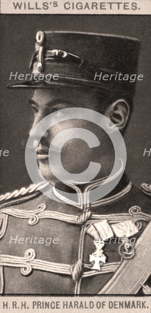 H.R.H Prince Harold of Denmark, 1908.Artist: WD & HO Wills