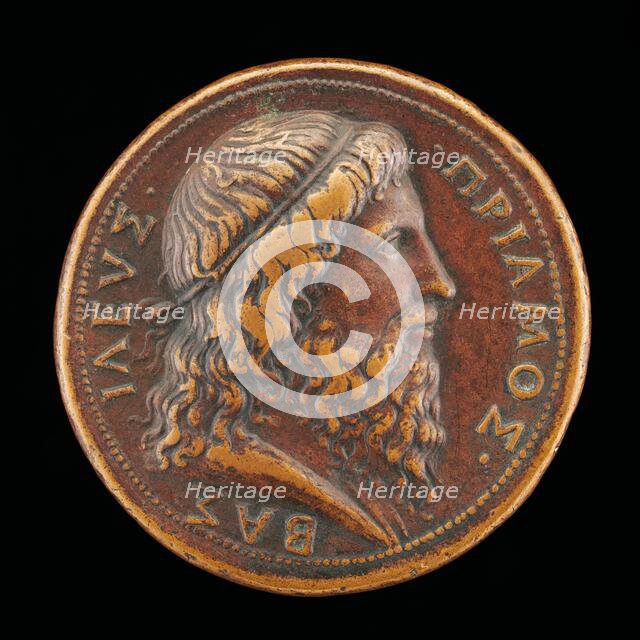 Priam, King of Troy [obverse], 16th century. Creator: Alessandro Cesati.