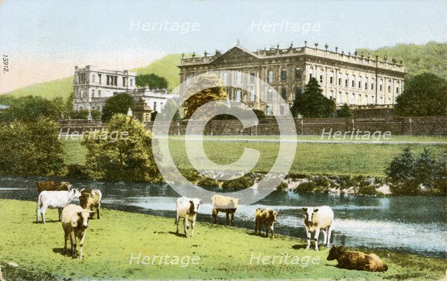 Chatsworth House, Derbyshire, c1900-1907. Artist: Unknown