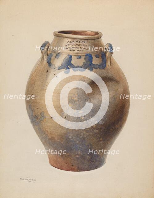 Jar, c. 1937. Creator: Charles Caseau.