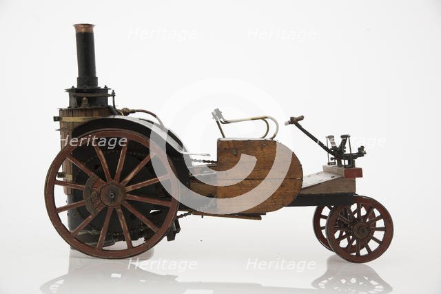 1868 Knight Steam carriage scale model. Creator: Unknown.