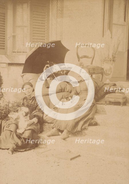 Les Chiens, 1860s. Creator: Pierre-Louis Pierson.