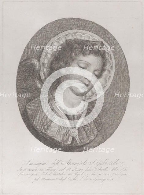 The Archangel Gabriel, 1800. Creators: Raphael Morghen, Angelo Emilio Lapi.